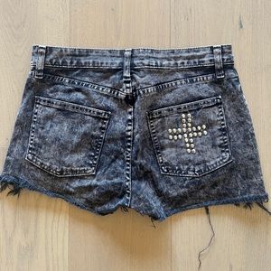 Up cycled  American Apparel cut off studded shorts.